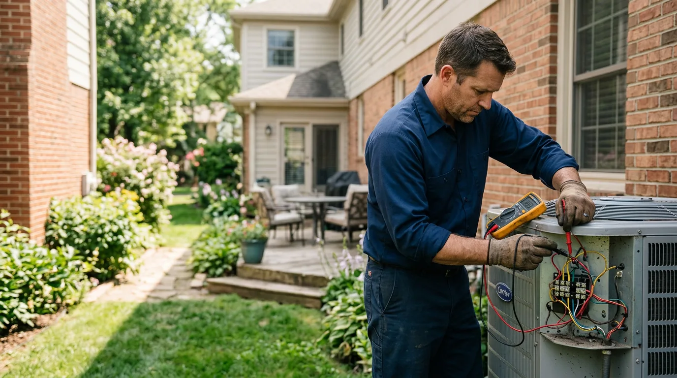 HVAC technician working near Centreville, MD